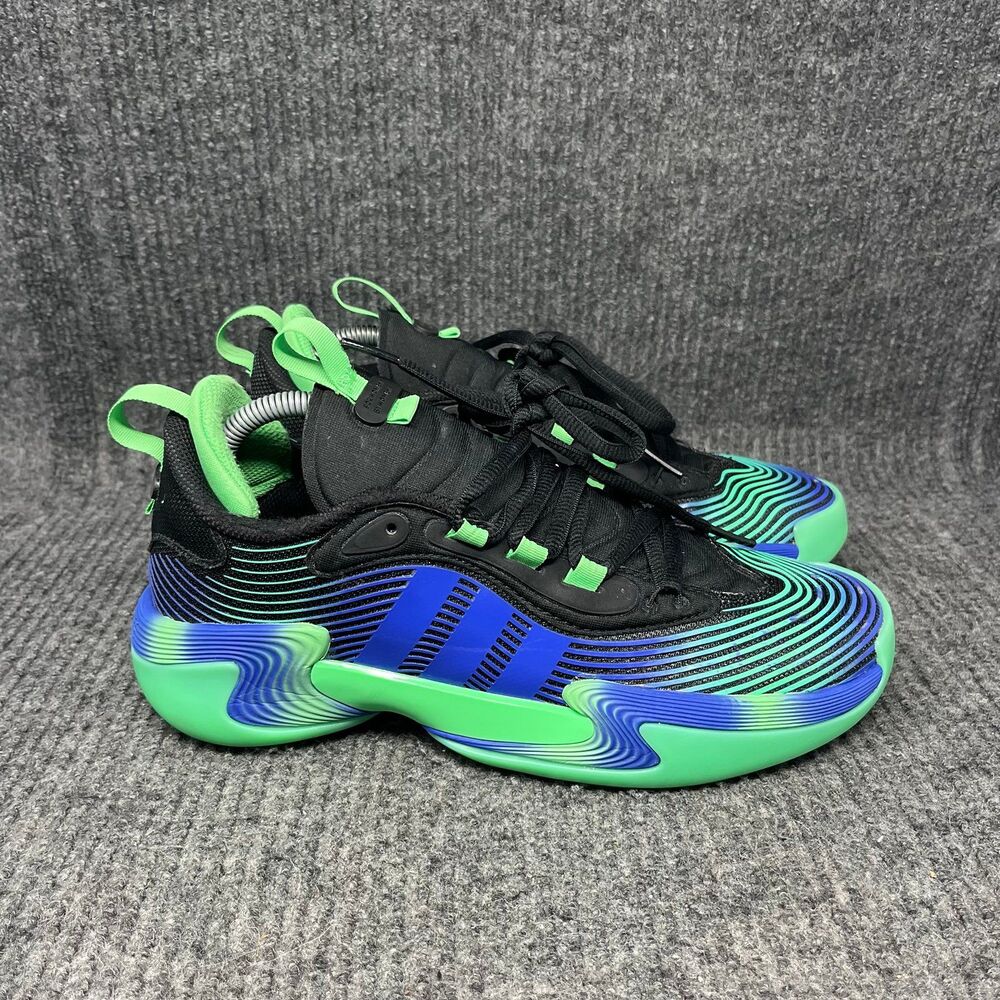 Adidas Exhibit Select 2.0 Pro Basketball Shoes Black Green Blue Women’s 8 JS0642